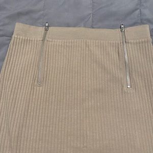 Long tan skirt from Zara